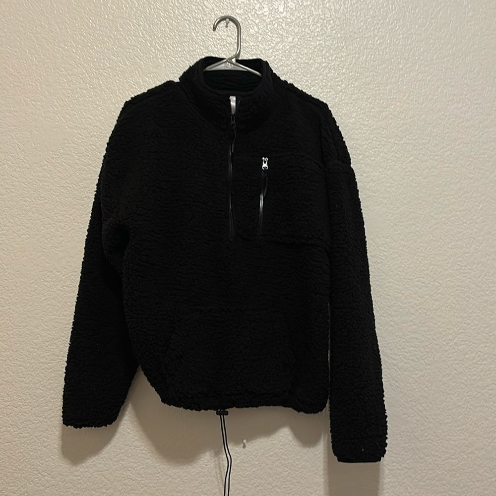 Fuzzy black half zap size XXL